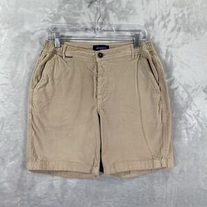 Mr Marvis Shorts Mens Large 8" Inseam Originals Perfect Chino Tan Button Fly